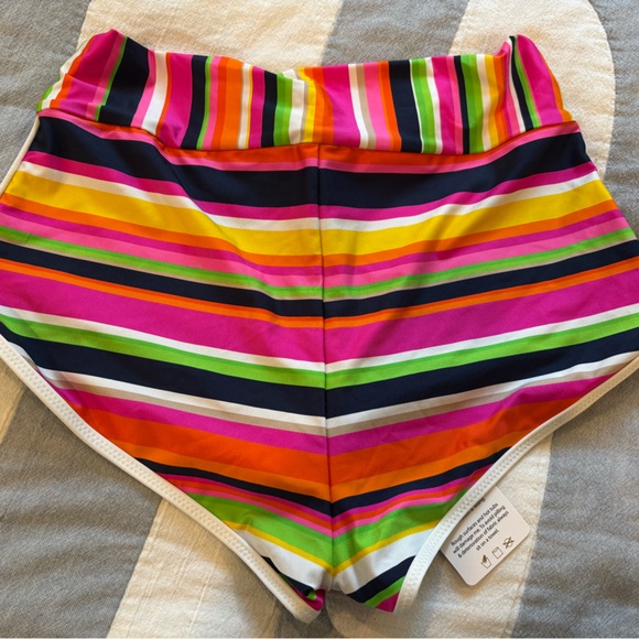 NEW Trina Turk striped boy shorts bikini 8 - Picture 4 of 7